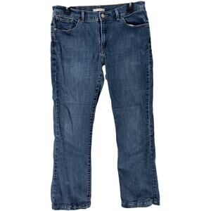 Levis Jeans Womens 12 Blue Denim Classic Bootcut Cotton Blend Casual HEMMED